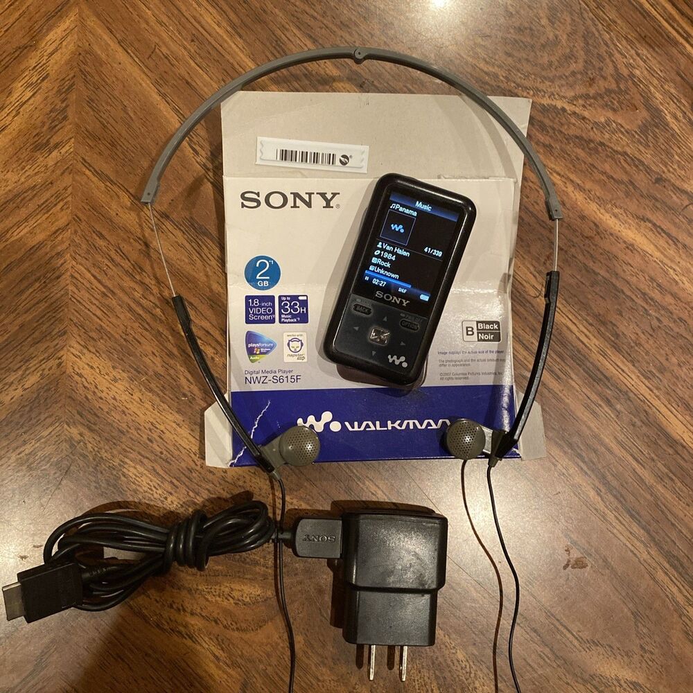 Sony Walkman Digital A/V Player/Radio DRM 10 AAC WMA MP3 2GB NWZ-S615F Tested!